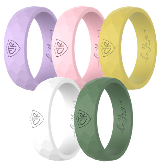 Women's CTR silicone ring 5-pack for LDS Young Women leaders and Primary teachers