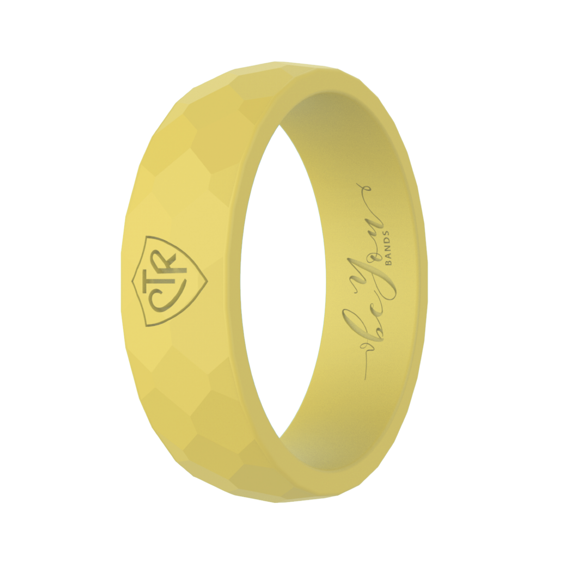 Women's honey gold CTR silicone ring — LDS gift for women and sisters