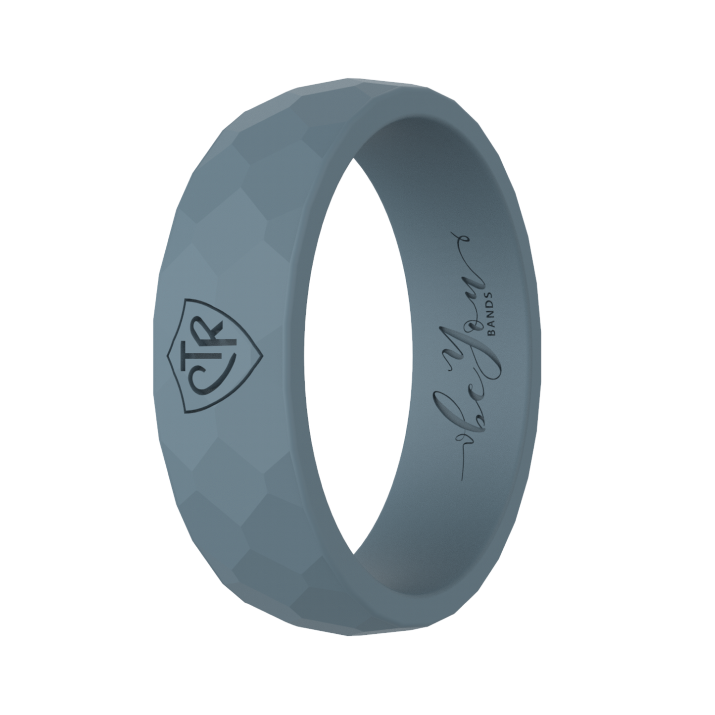 Women's charcoal gray CTR silicone ring for Latter-day Saint women