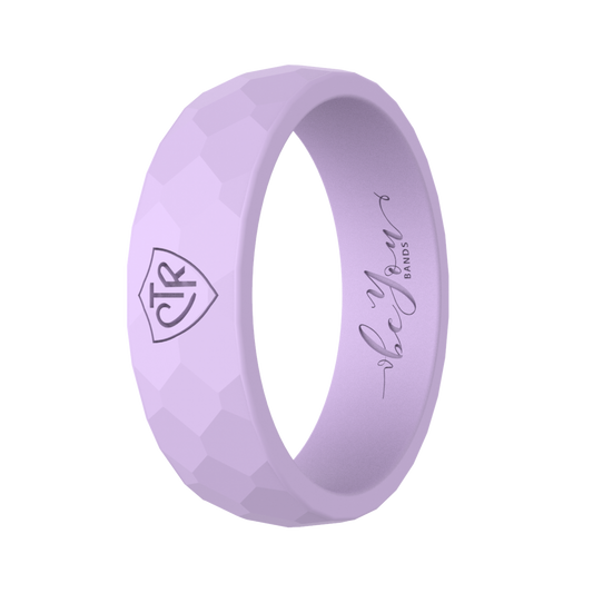 Women's lavender CTR silicone ring for LDS Young Women and sisters
